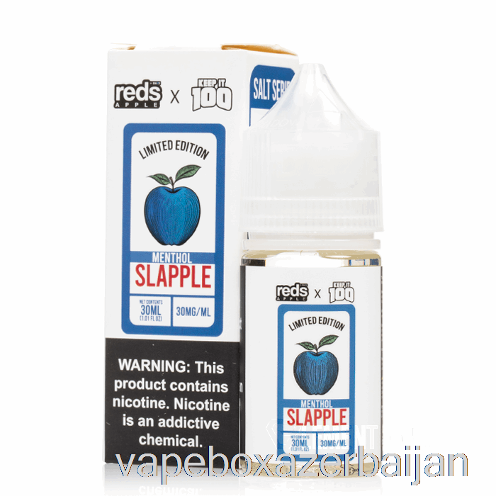 Vape Baku Slapple Menthol - 7 Daze x Keep It 100 Salts - 30mL 30mg